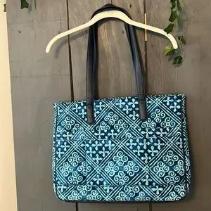 VERA BRADLEY COMMUTER TOTE BAG CUBAN TILES